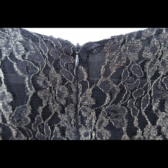 ASTR Foiled Lace Shift Dress - Picture 11 of 11